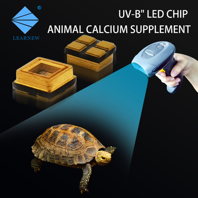SMD LED gốm UVB LED CHIP 290nm 300nm 310MN 315nm 3535 Chip LED cho bổ sung canxi động vật