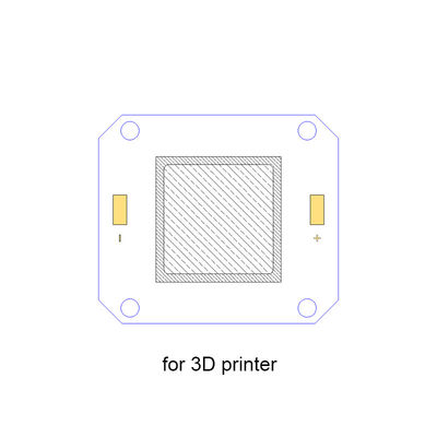 Chip LED UV 20W 385nm cho máy in 3D, Chip LED 4046 COB mật độ cao