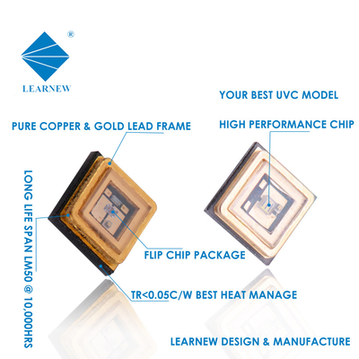 UV y tế SMD 3535 Chip LED UVC 100mA 150mA 20mW cho máy lọc nước bệnh viện ICU