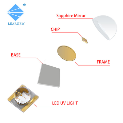 Ceramic 3535 UVA SMD UV LED Chip 365nm 385nm 3W 10W 50W để bảo dưỡng máy in phun