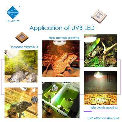 Đèn sáng nhạy cảm 3W 3535 UVB LED Chip 320nm 315nm 306nm 340nm Cho chữa và sơn