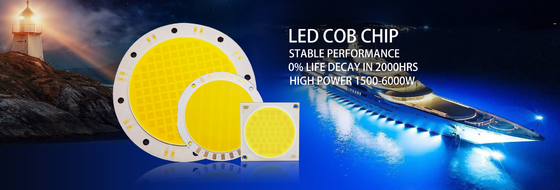 1500 2000W Flip LED Chips 2700K 6500K 35V 38V Cho ánh sáng ngoài trời