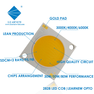 Super Aluminium 2828 Flip Chip Cob Led 30w 50w 100w High Power Led Chip cho sự nhất quán màu sắc