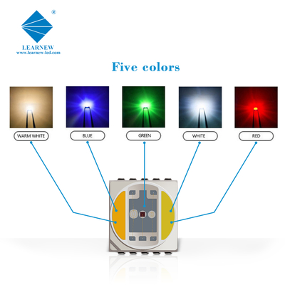 5454 5054 6064 SMD LED Chip 0.5w 1.5w 2.5w Full Spectrum Rgbww Cho nhiếp ảnh Đèn / Ánh sáng cảnh quan