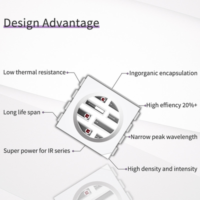 Nhập khẩu bán buôn SMD5050UYFIR SERIES 0.5w LED Chip 585-595nm 840-850nm 80-100mW cho máy ảnh và in 3D Với mẫu miễn phí