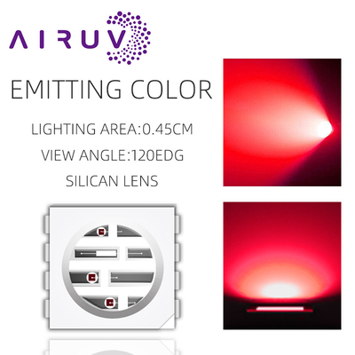 Nhập khẩu bán buôn SMD5050UYFIR SERIES 0.5w LED Chip 585-595nm 840-850nm 80-100mW cho máy ảnh và in 3D Với mẫu miễn phí
