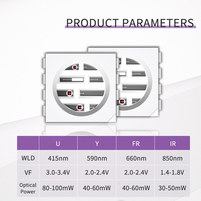 SMD5050PIR2 SERIES Chip công suất cao 0.3w 585-595nm 840-850nm 80-100mW Cho Máy ảnh Và in 3D