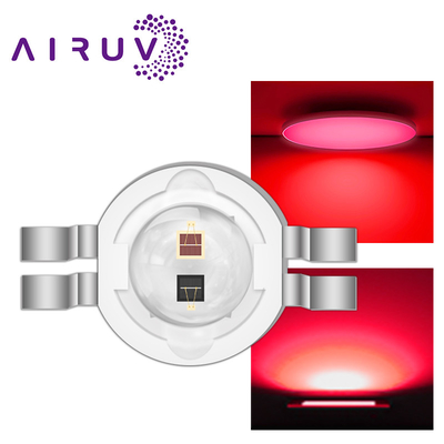 Máy phát đèn LED hồng ngoại 2w * 2 Chip Ir Led 650-660nm Công suất cao R8.0mm Diode LED hồng ngoại