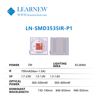 3535 2w 730nm 950nm IR LED chip Long Life Span với Super Power cho IR Series