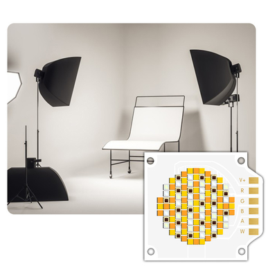 250W VF 24-26V 5 màu RGBCW COB LED Chip với CRI cao 90RA cho ánh sáng sân khấu