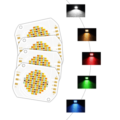 350W RGBWC COB LED Chip LM / W 90 cho Nguồn ánh sáng nhiếp ảnh