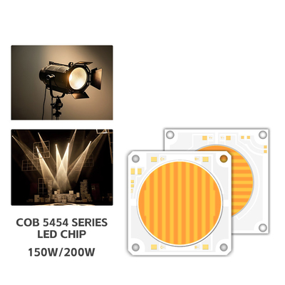 5454 Dimmable 200w 150w Cob Led Chip Động thái màu kép nhiệt độ 2700k 6500k 51-53v 57-60v