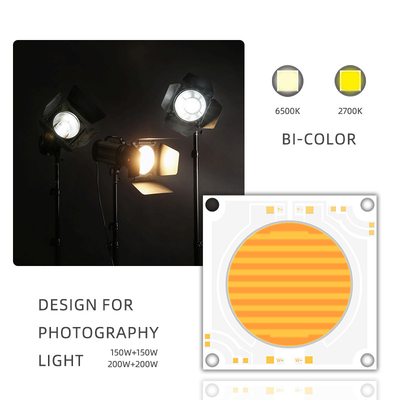 5454 Dimmable 200w 150w Cob Led Chip Động thái màu kép nhiệt độ 2700k 6500k 51-53v 57-60v