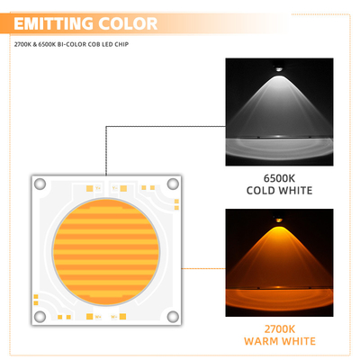 5454 Bi-Color 2700k 6500k Cct Công suất cao 1500w 200w Cob Led Chip Module For Photography Lamp