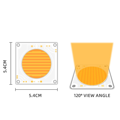 5454 Dimmable 200w 150w Cob Led Chip Động thái màu kép nhiệt độ 2700k 6500k 51-53v 57-60v