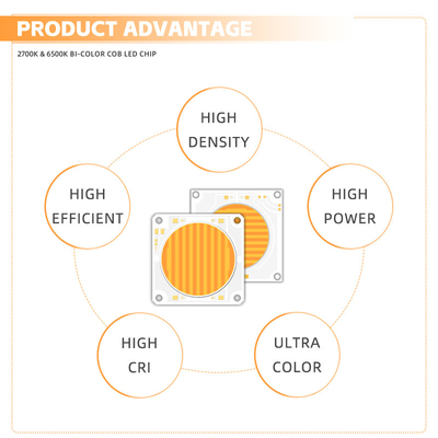 Hai màu 2700-6500K CRI cao Ra>95 LED COB CHIP Lượng cao 150W + 150W 200W + 200W cho ánh sáng nhiếp ảnh Ánh sáng video