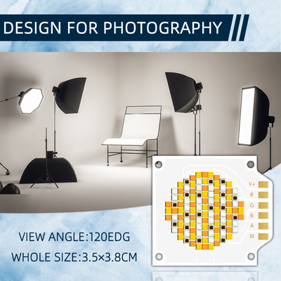3538 250W Năm màu COB LED chip với 620nm/460nm/520nm/2700K/6500K CCT và 24-26V