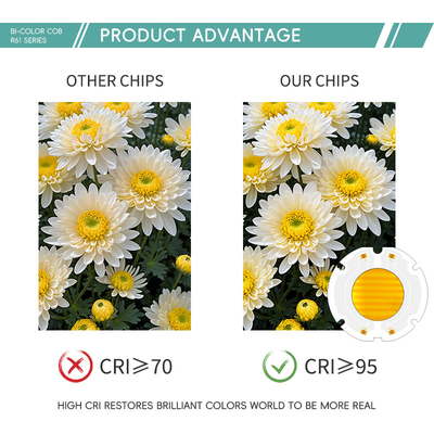 Giá nhà máy 60X60MM Bi Color LED Chip SMD LED Panel Full RGB Color Beads 200W Chip