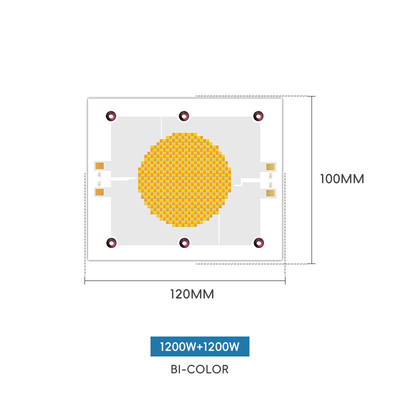 Năng lượng ánh sáng cao màu đỏ Màu trắng ấm + màu trắng dương 18a-21a 1200w +1200w SMD LED chip 120 * 100 COB Chip Đèn nhiếp ảnh