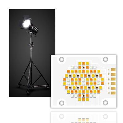 180W RGBCW COB LED Chip cho ánh sáng nhiếp ảnh 5 màu trong 1 EMIT SIZE 32MM CRI cao 95