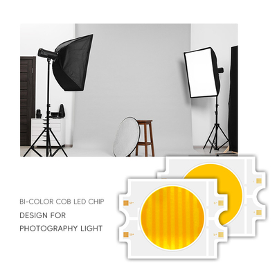 Cob Led Cob Chip Bi-Color COB LED RA95 Không bước làm mờ kép CCT 2700K + 6500K Lượng cao 100W-300W
