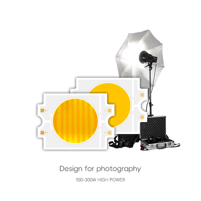 Ánh sáng phim hai màu Ultra Brightness Ra95 Warm + Cool White CRI>95Ra Dual Color 300W+300W COB LED Chip
