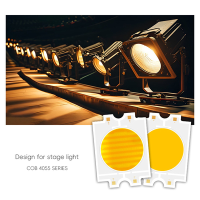 Điện áp liên tục DC 75V LED hai màu COB 4055 Bi Color 2700K + 6500K Công suất cao 300W COB LED