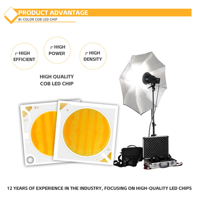 50W + 50W COB 2700k + 6500k có thể tắt Chip 28 * 28mm 1400mA Ra95 High Power LED Diode cho Downlight / Wash Light