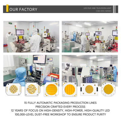 High Power LED Chip 4055 LED 100W Chip kép CCT 200W 200W Bi Color 2700K 6500K LED COB 45V cho nhiếp ảnh Ánh sáng video