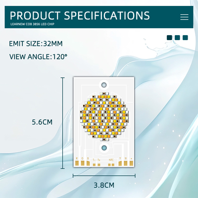 3856 COB LED Chip 300W 36-39V RGBCW cho đèn chụp ảnh