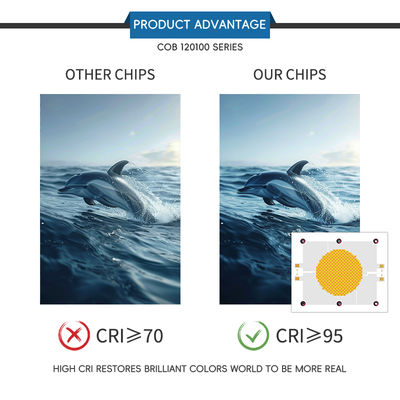 Chip LED COB Hiệu Quả Cao với 10000 Giờ Hoạt Động, Góc Nhìn 120° và Vật Liệu Algainp cho Đèn Sân Khấu và Chụp Ảnh