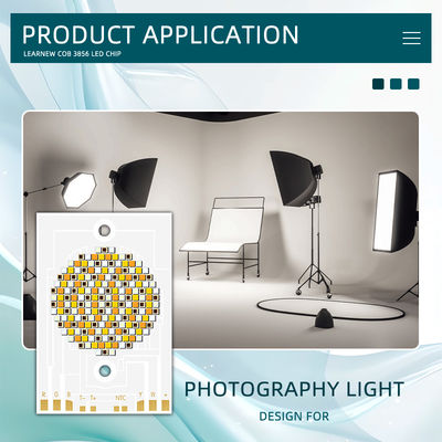 Chip LED COB công suất cao 300W 500W RGBWW 38x56mm 110LM/W 2400K-7000K cho Chiếu sáng thương mại