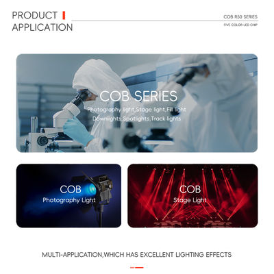 Chip LED COB RGBW tròn 36mm 300W 700W công suất cao 5 trong 1 màu 110LM/W thông minh cho đèn chiếu phim