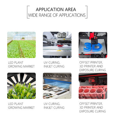 Chiếc chip LED UVA hiệu suất cao trực tiếp của nhà máy SMD6868 365nm 385nm 395nm 10W Đèn LED UV cho chữa UV và máy in 3D