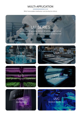 Chip LED UVC 0.5w công suất cao tùy chỉnh Chip LED SMD Chip lật 250-270nm 5-7V cho khử trùng không khí và nước công nghiệp