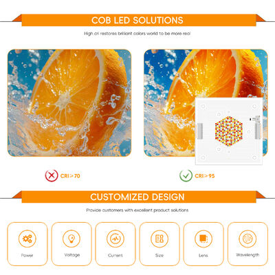 Chip LED 2100W công suất cao 8598 RGBCW COB với góc nhìn 120 ° và điện áp đầu vào 80-86V cho ánh sáng sân khấu và ảnh