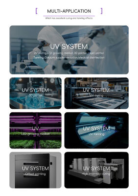 1.5M UV LED Tube 365nm 370nm 100W 120W UV Tube Lamp Y tế 1.7M AC Thiết kế nắng mặt BED UV LED Phototherapy Solution Expert