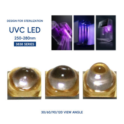 UV Led 270nm 3838 254nm UV LED Sức mạnh cao UV UVC LED UV-C LED 265nm UVC LED 270nm UV-C LED 1W 3W