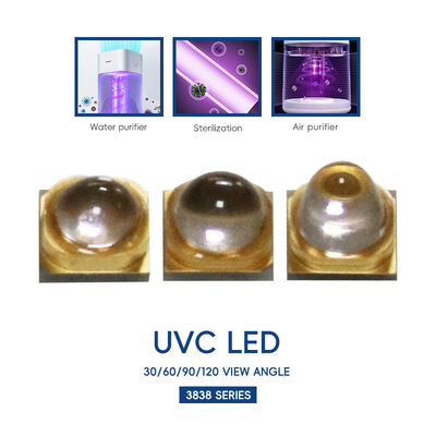 Đèn LED UV UV-C LED 3W 110mW 500mA Led 270nm 3838 275nm Đèn LED UV Công suất cao UV UVC LED UV-C LED 265nm UVC