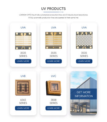 Sản xuất nóng 365nm 385nm 395nm 10W SMD6868 UVA LED Lượng cao 6.0-7.0V SMD UV LED cho sự phát triển của thực vật