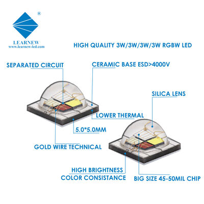 Đèn LED công suất cao 1w/3w Smd 3535 5050 Rgb/rgbw Led cường độ sáng cao