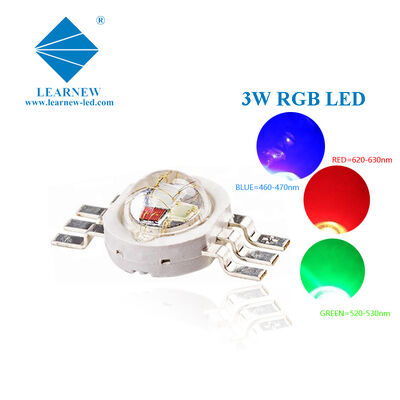 Pure Copper Leadframe 3w Rgb Led Array High Power Red Green Blue Led Chip for Led Downlight and  Track Lighting
