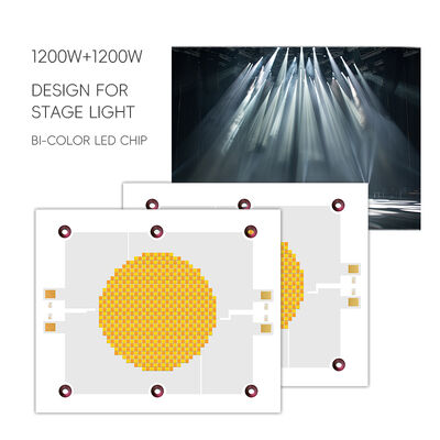 Chip LED COB Công suất cao 1200W 75-85V Ra95 2700K/6500K 18-21A*2 120x100mm cho Đèn Chụp ảnh Trắng Ấm Trắng kép có thể điều chỉnh độ sáng