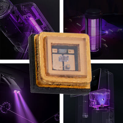 8-12mW 0.5w 3535 Far Deep UVC 120 Degree 270-280nm UV Ultraviolet UVC LED Diode Module