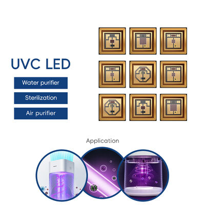 UV UVC 3535 Gói 265nm SMD Hiệu suất cao SMD 100mA 150mA UVC LED Diode 1W 255nm 275nm Diệt khuẩn Nước Không Khí