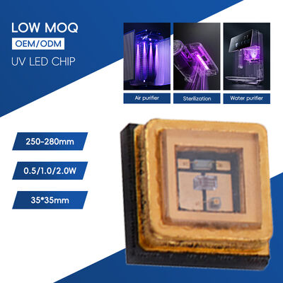 UV UVC 3535 Gói 265nm SMD Hiệu suất cao SMD 100mA 150mA UVC LED Diode 1W 255nm 275nm Diệt khuẩn Nước Không Khí