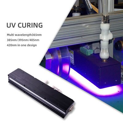 Hệ thống UV LED sấy khô AC220V 1200W Tuổi thọ cao 395nm Chiều dài 310mm Máy in 12w/cm2 Điều chỉnh độ sáng 0-12V Máy in offset