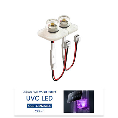 Hiệu quả cao ECO Giá UV UV-C DC12V UVC 275nm LED Module 0.5W 40mA IP68 DC24V Dòng lọc nước không khí 6-10mW