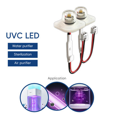 Hiệu quả cao ECO Giá UV UV-C DC12V UVC 275nm LED Module 0.5W 40mA IP68 DC24V Dòng lọc nước không khí 6-10mW