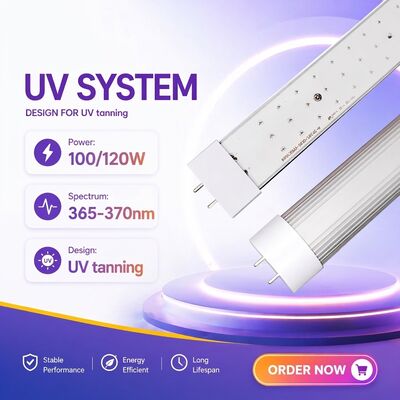 ống UV đa kích thước đầu ra cao 365Nm ống UV với chứng chỉ công nghiệp hoàn chỉnh ống UV giường nắng 100W 120W